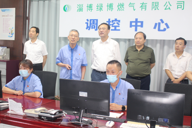 市政府副市長沙向東一行到市能源集團綠博燃氣調(diào)研督導燃氣安全工作(圖1)